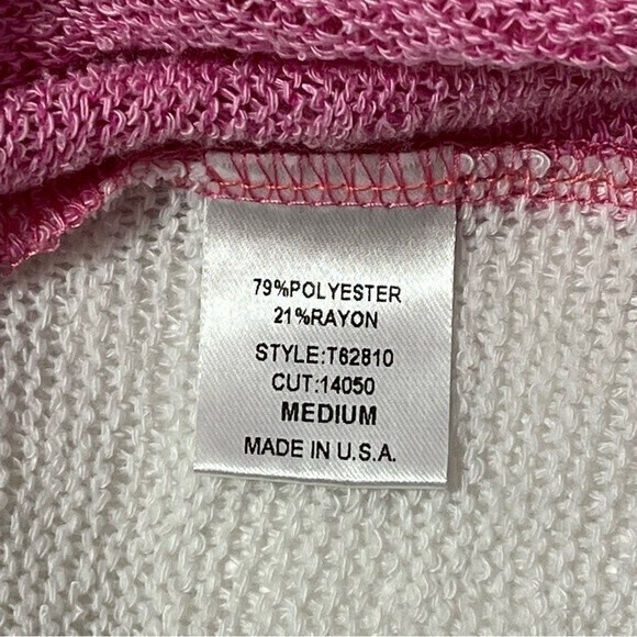 Oddy‎ Pink\Green High Low Crochet Top Size M - Picture 8 of 10